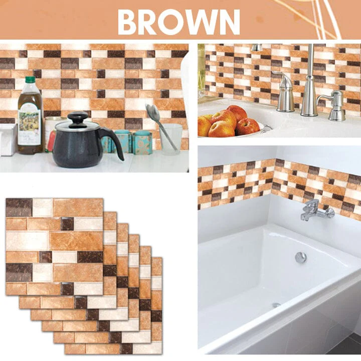 3D Waterproof Wall Tile Stickers - Image 10