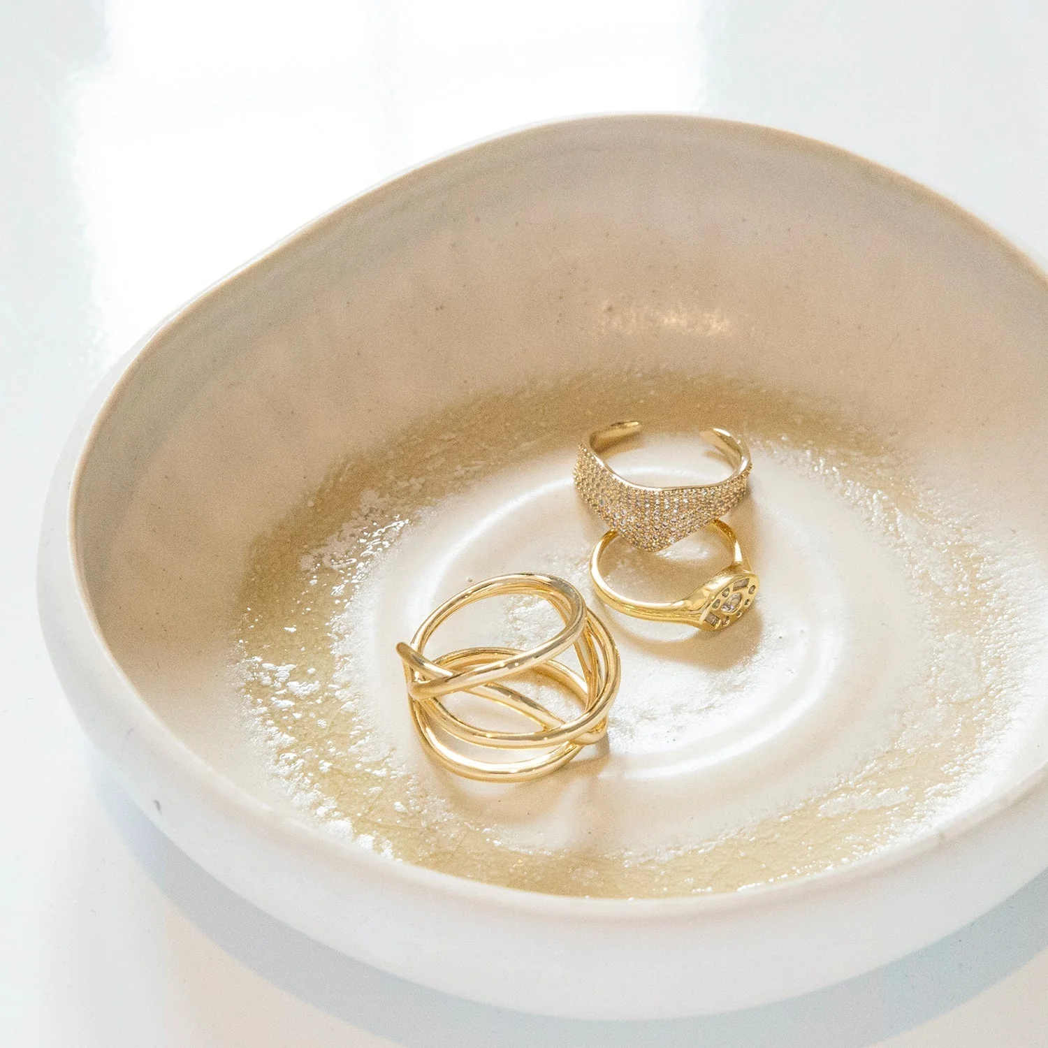 multi shape pave signet ring - Image 4