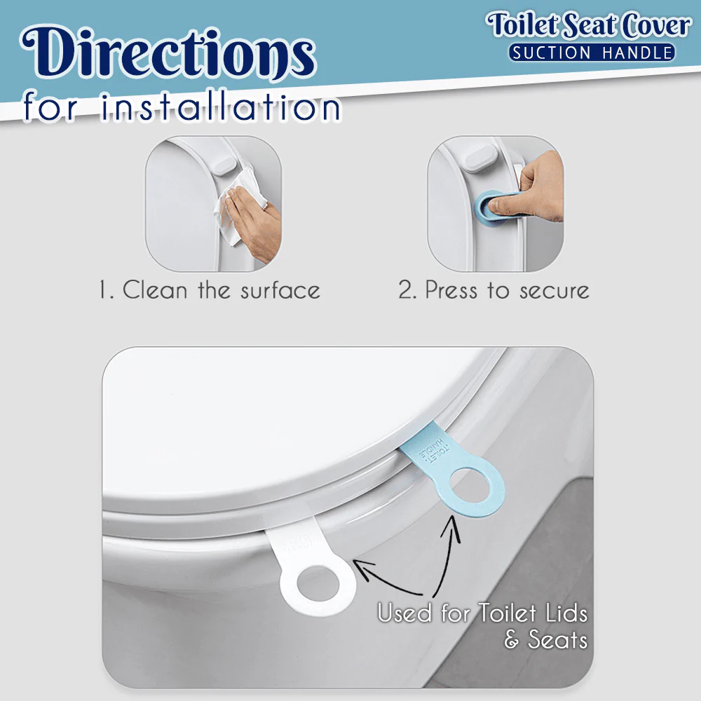 Toilet Seat Cover Suction Handle (2-pcs Set) - Image 6
